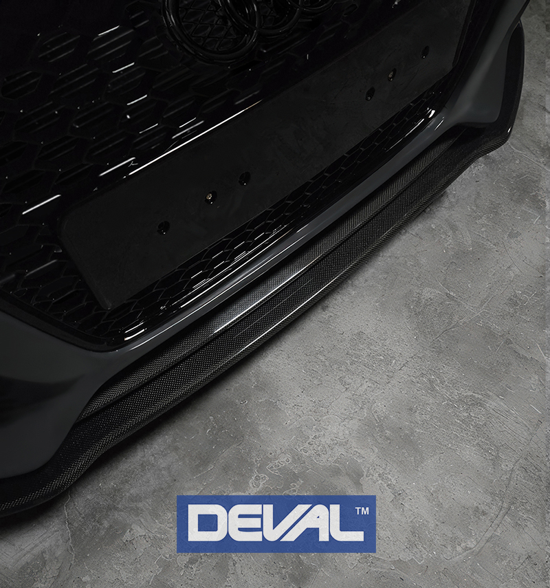 DEVAL Audi A4 Carbon Fiber Front Splitter